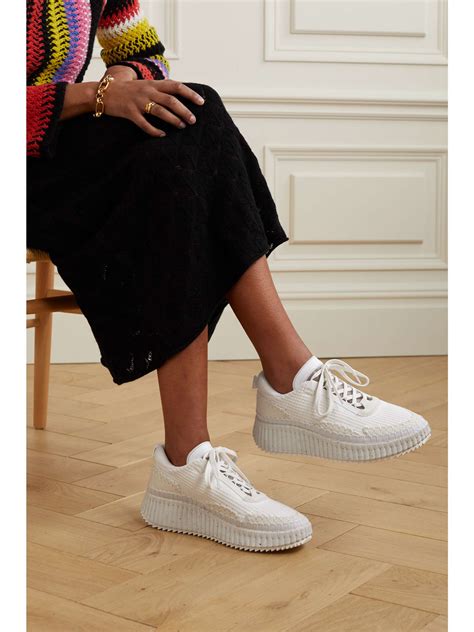 chloé women's nama sneakers.